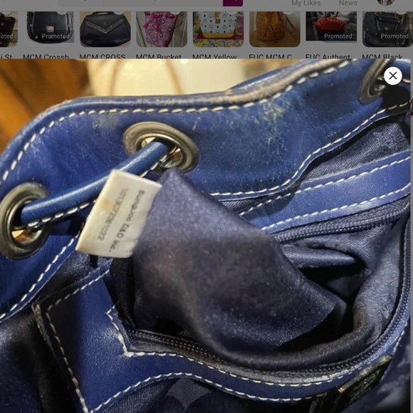 MCM EUC bucket crossbody 🎁 - Picture 10 of 12